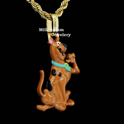 Unique Scooby Doo 3d Enamel Custom Pendant For Men Forth