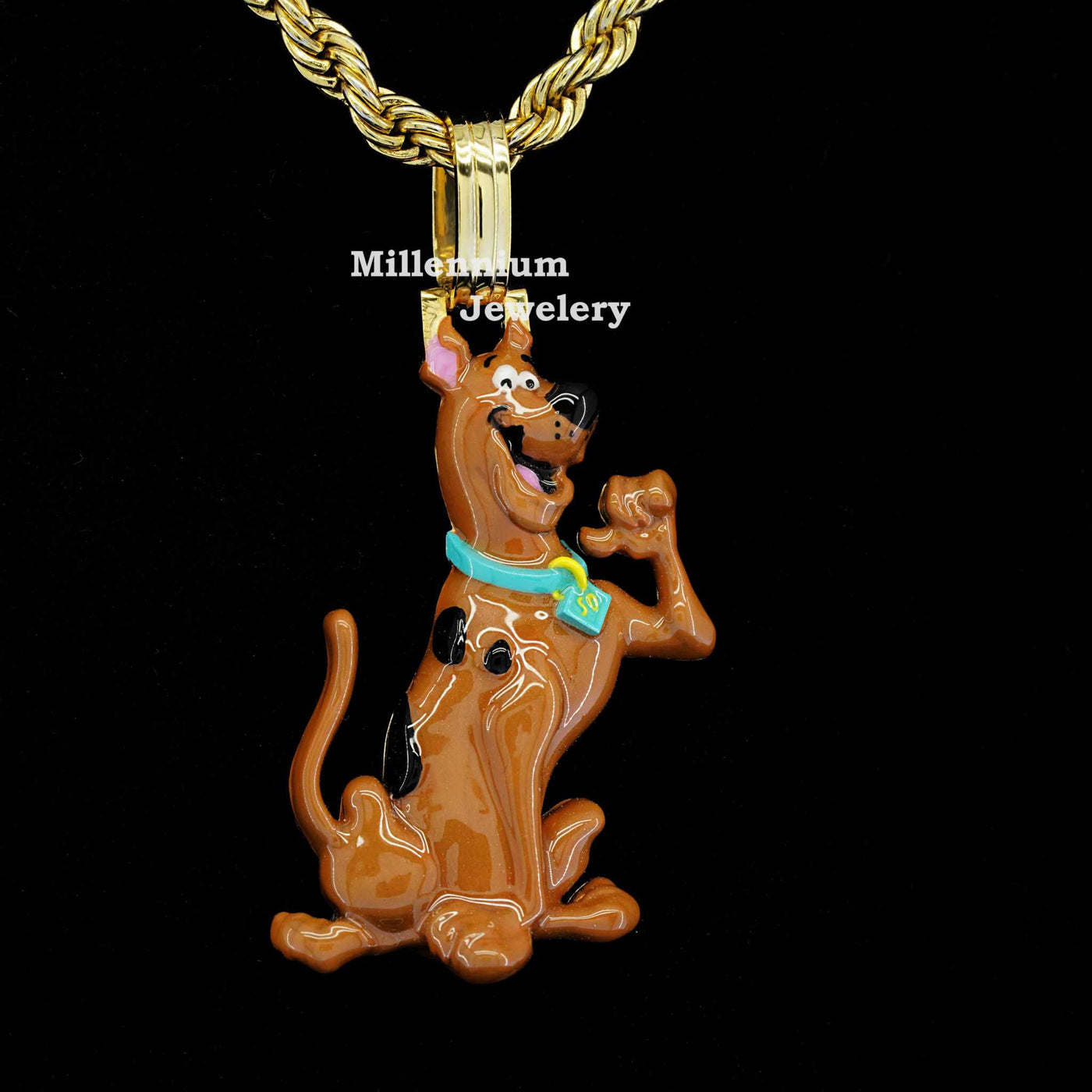 Unique Scooby Doo 3d Enamel Custom Pendant For Men Fifth