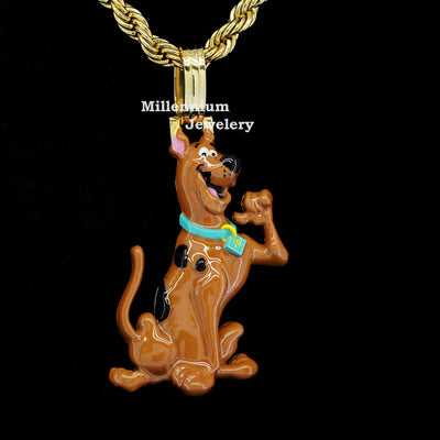 Unique Scooby Doo 3d Enamel Custom Pendant For Men Fifth