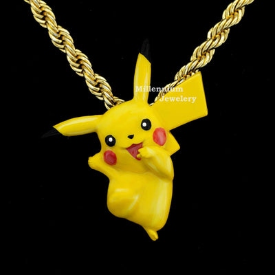 Beautiful Enamel Pikachu Custom Pendant for Pikachu fans