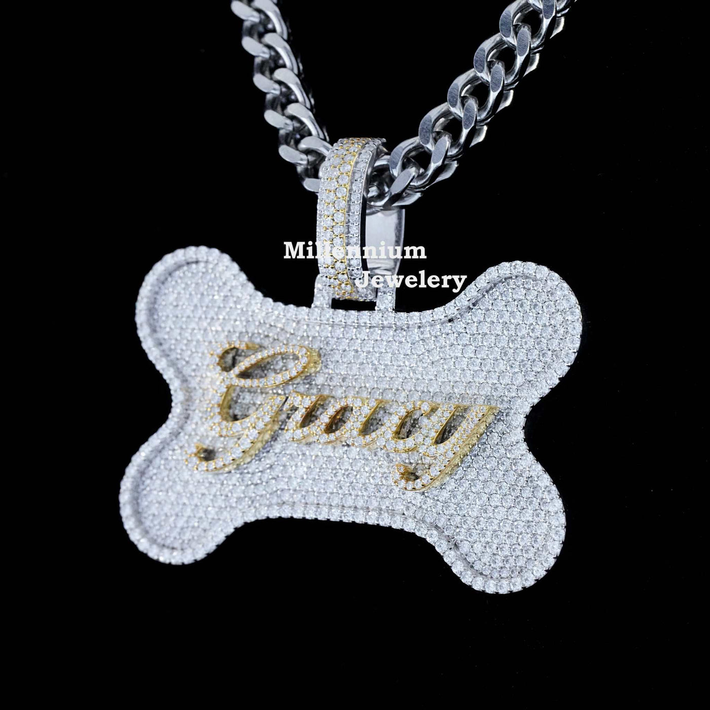 Custom Gracy Moissanite Pendant For Dog Lovers Second