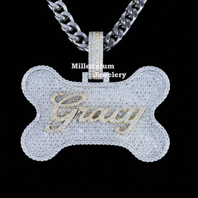 Custom Gracy Moissanite Pendant For Dog Lovers Forth