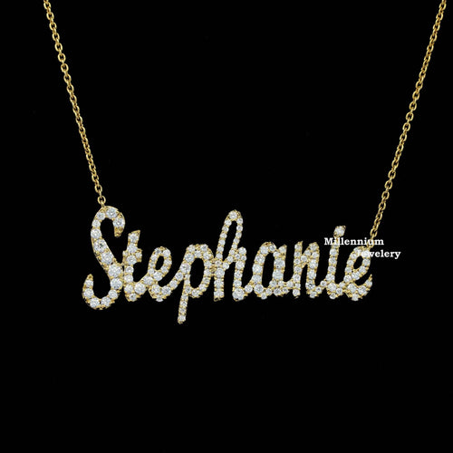 Moissanite Round cut Custom Stephanie Hip Hop Pendant