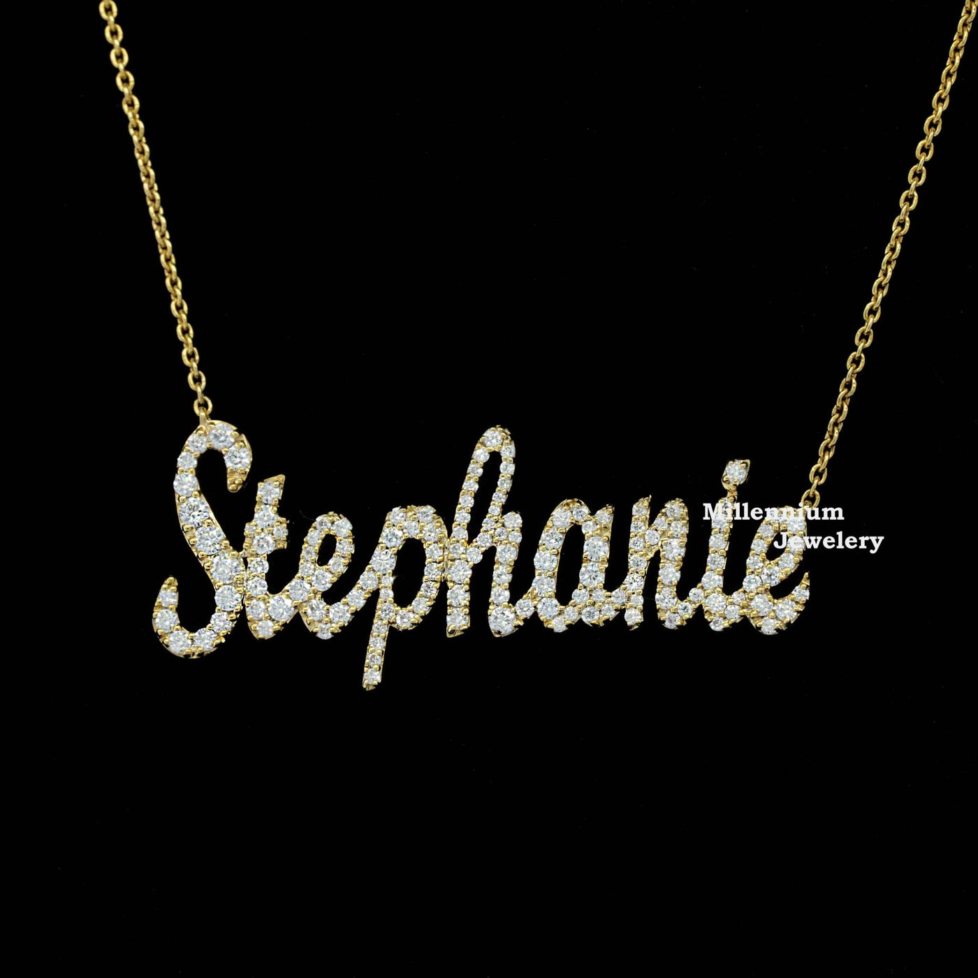 Moissanite Round cut Custom Stephanie Hip Hop Pendant