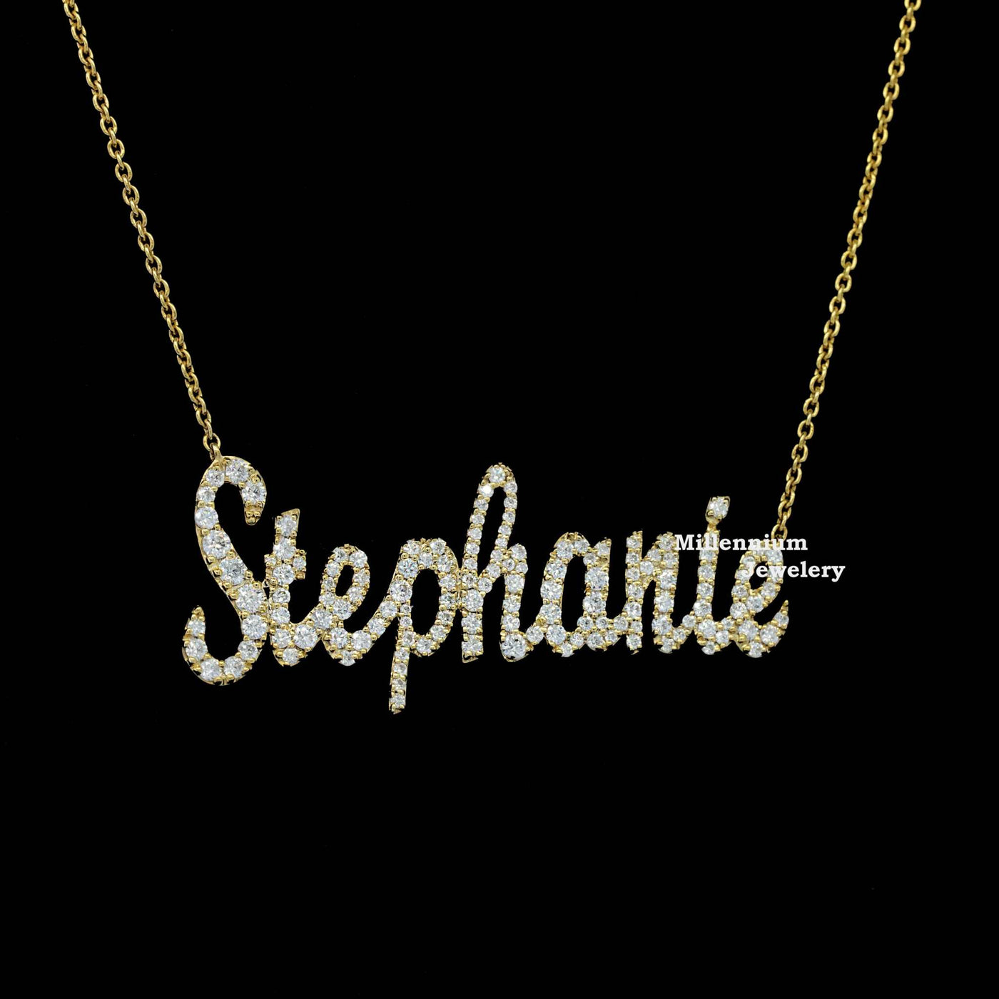 Moissanite Round cut Custom Stephanie Hip Hop Pendant