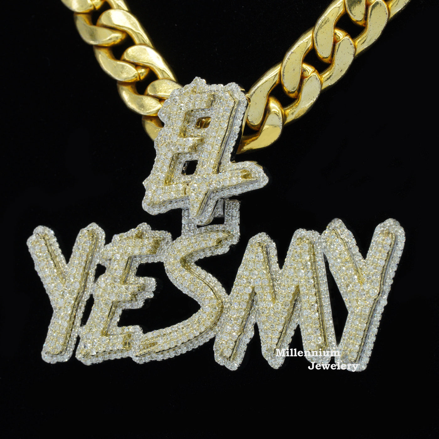 Custom El Yesmy Moissanite Round Diamond Stylish Hip Hop Pendant Second