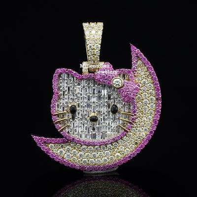 2CT Diamond Hello Kitty Pendant