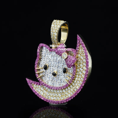 2CT Diamond Hello Kitty Pendant