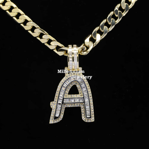 Custom A Moissanite Diamond Total Bust Down Hip Hop Pendant