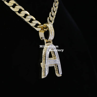 Custom A Moissanite Diamond Total Bust Down Hip Hop Pendant Forth