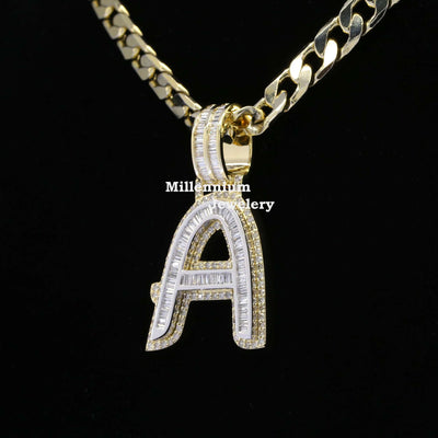 Custom A Moissanite Diamond Total Bust Down Hip Hop Pendant Fifth