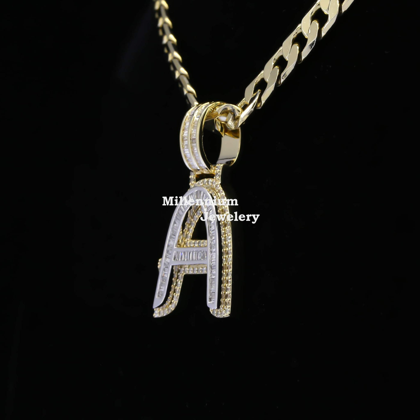 Custom A Moissanite Diamond Total Bust Down Hip Hop Pendant Third