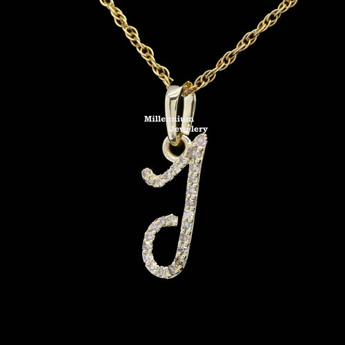 Custom J Initial Moissanite Diamond Iced Out Hip Hop Pendant