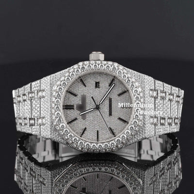 Branded Moissanite Watch For Men Iced Out Bust Down Watch Automatic Watch