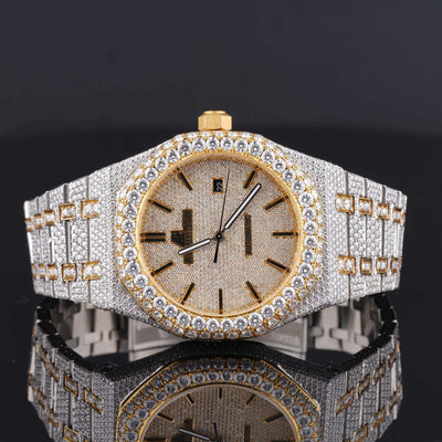 Branded Moissanite Watch For Men Iced Out Bust Down Watch Automatic Watch