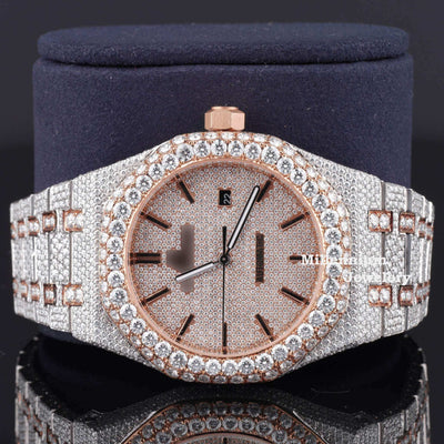 Branded Moissanite Watch For Men Iced Out Bust Down Watch Automatic Watch