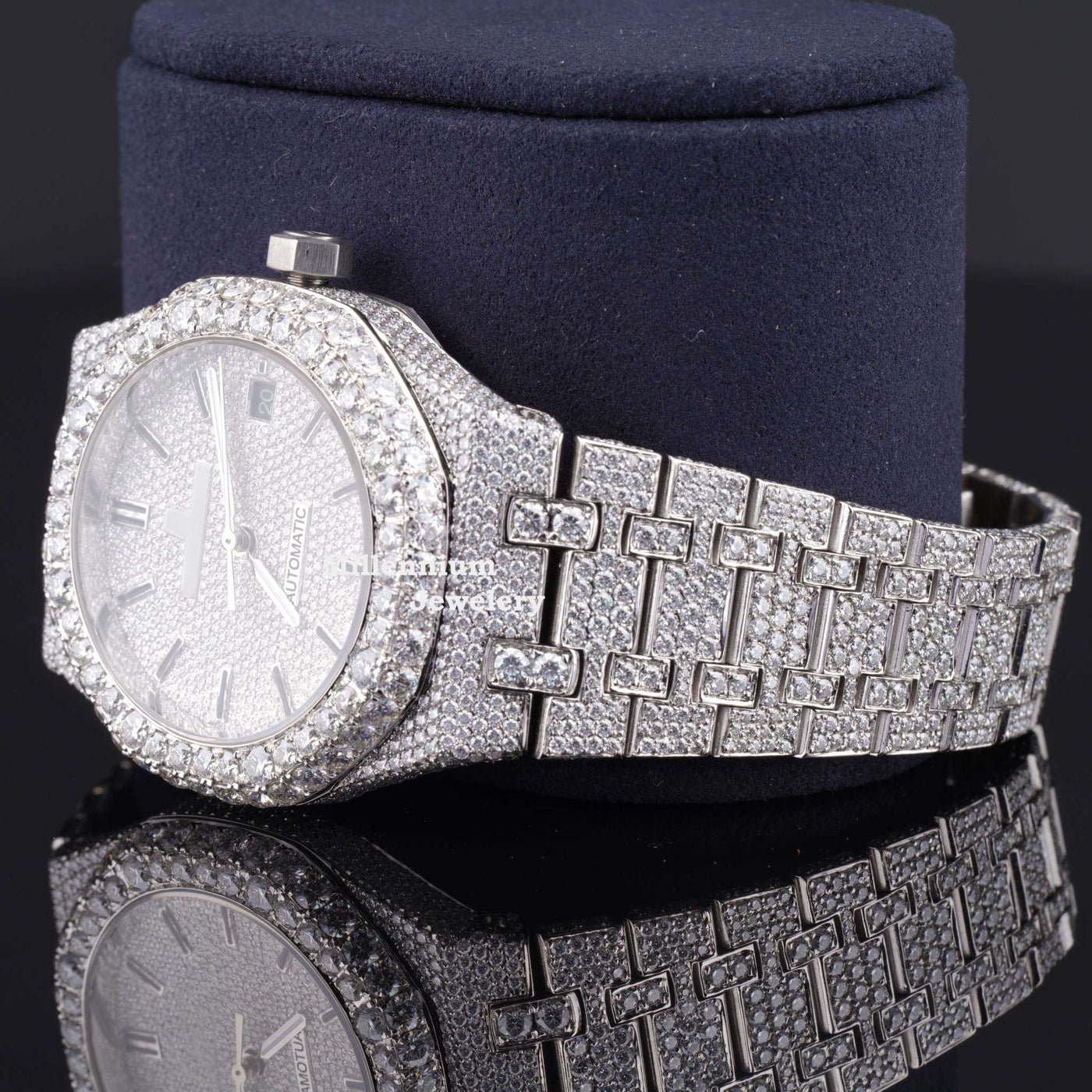 Awesome Iced Out Automatic Moissanite Diamond Wrist Watch Third