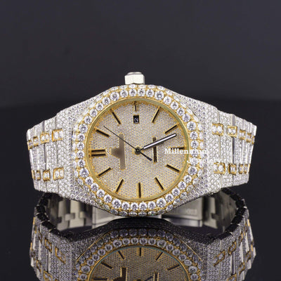 Elegant Moissanite Diamond Iced Out Watch Best For Office Wear First