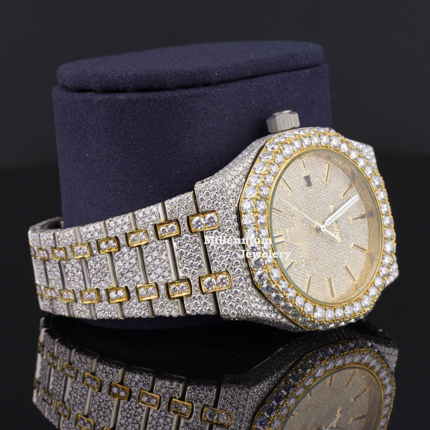 Elegant Moissanite Diamond Iced Out Watch Best For Office Wear Second