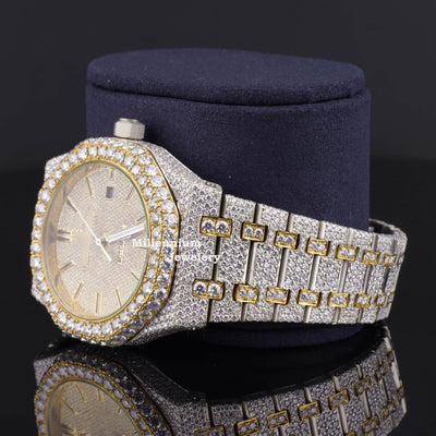 Elegant Moissanite Diamond Iced Out Watch Best For Office Wear Third