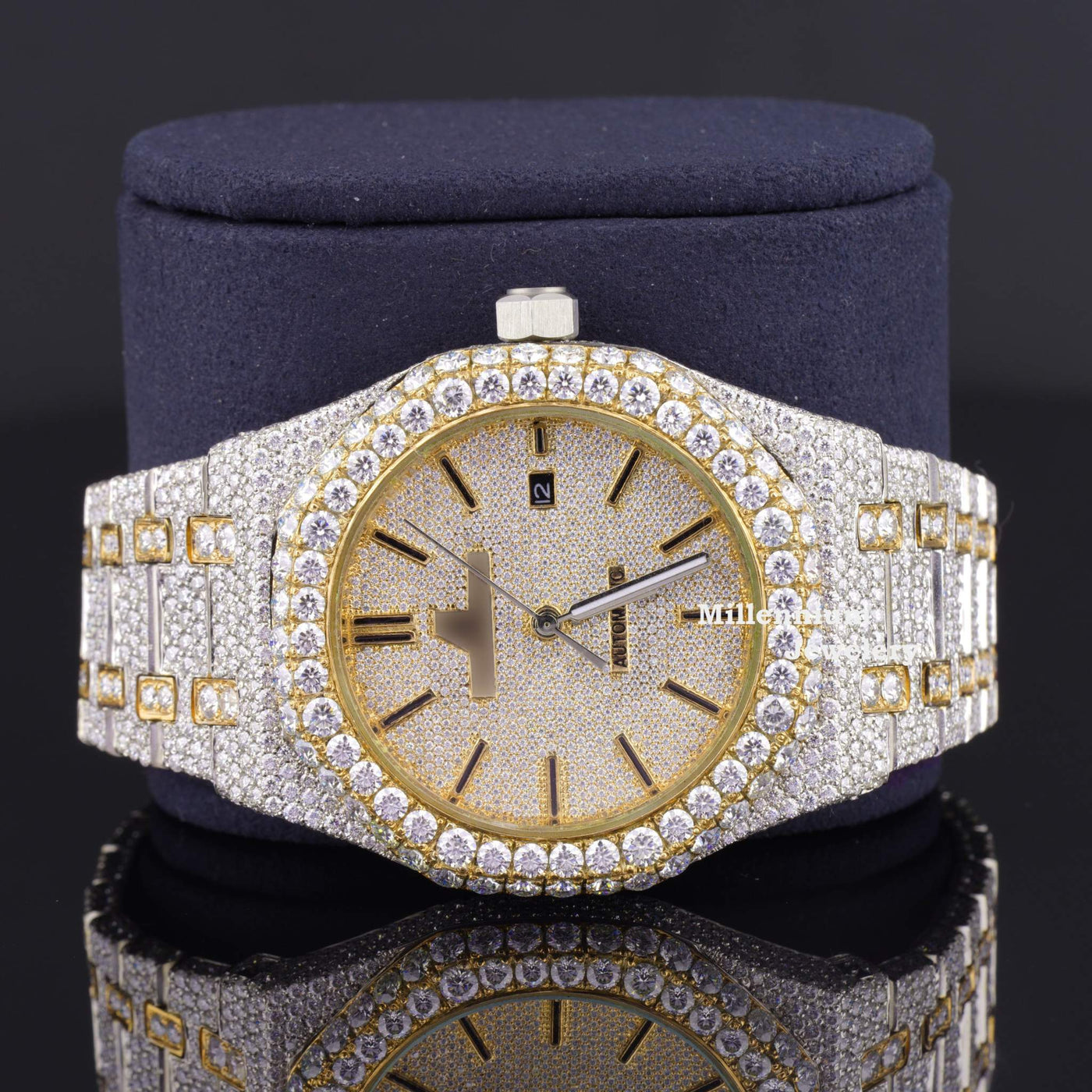 Elegant Moissanite Diamond Iced Out Watch Best For Office Wear Fifth