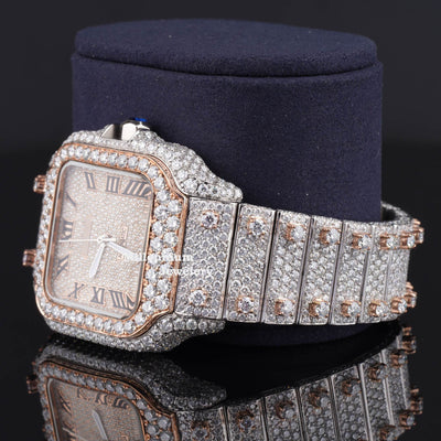 Unique Moissanite Diamond Iced Out And Fully Automatic Watch Third