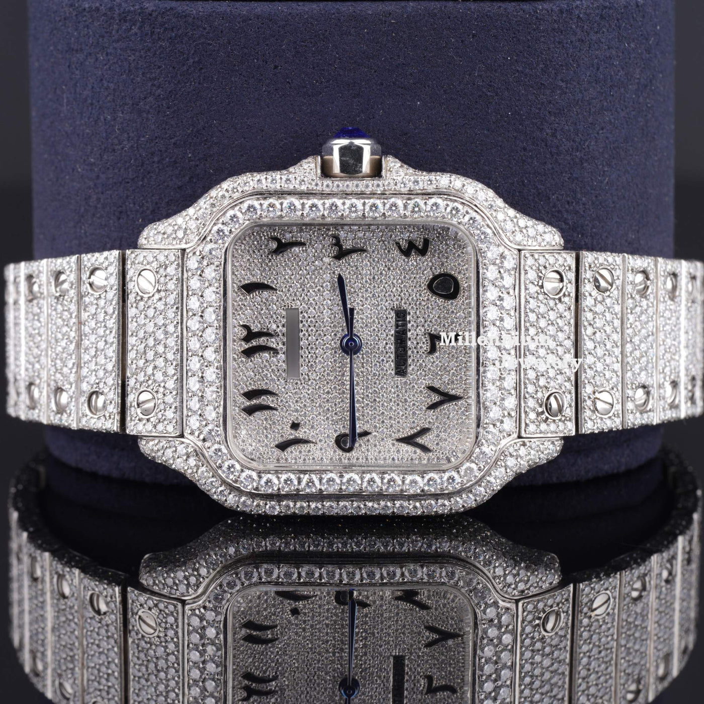 Moissanite Diamond Iced Out Automatic Arabian Style Watch Fifth