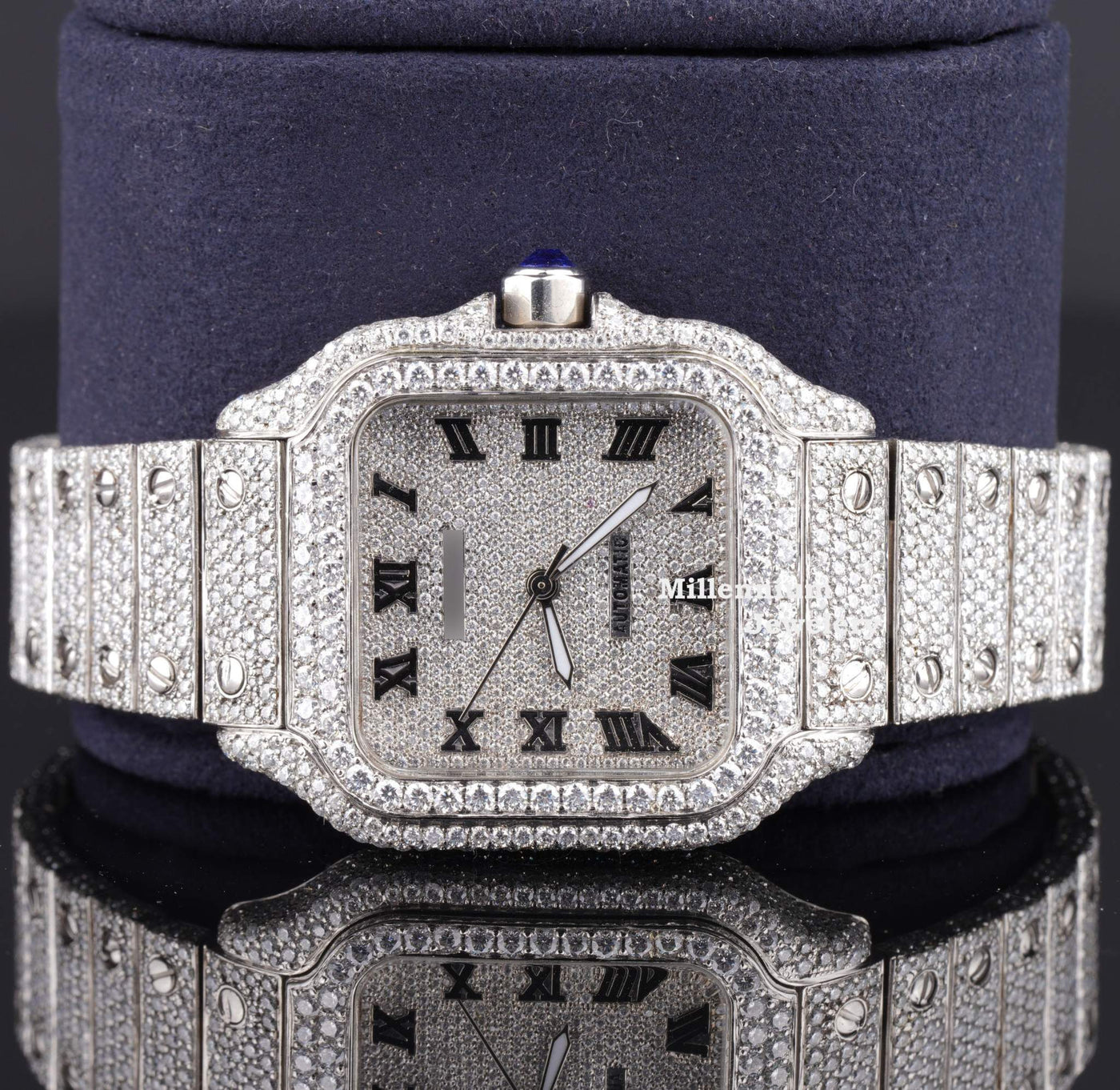 Casual Fully Iced Out Automatic Moissanite Watch For Men Fifth