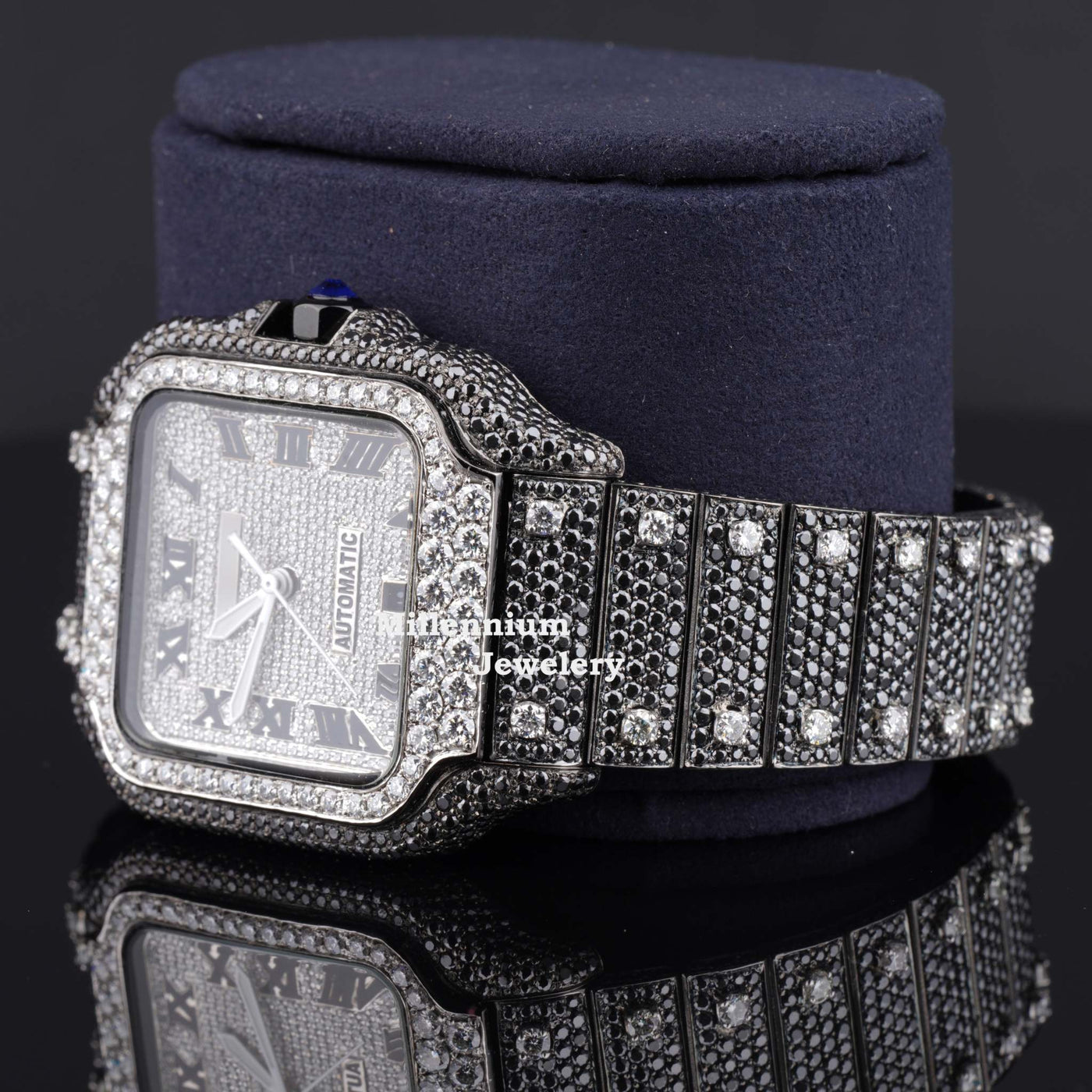 Optimus Moissanite Black Diamond Iced Out Automatic Watch Third