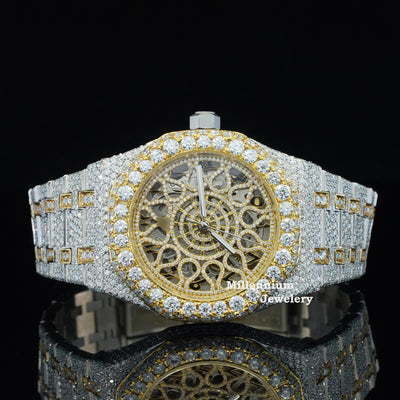 Unique Fully Iced Out Automatic Antique Limited Edition Watch First