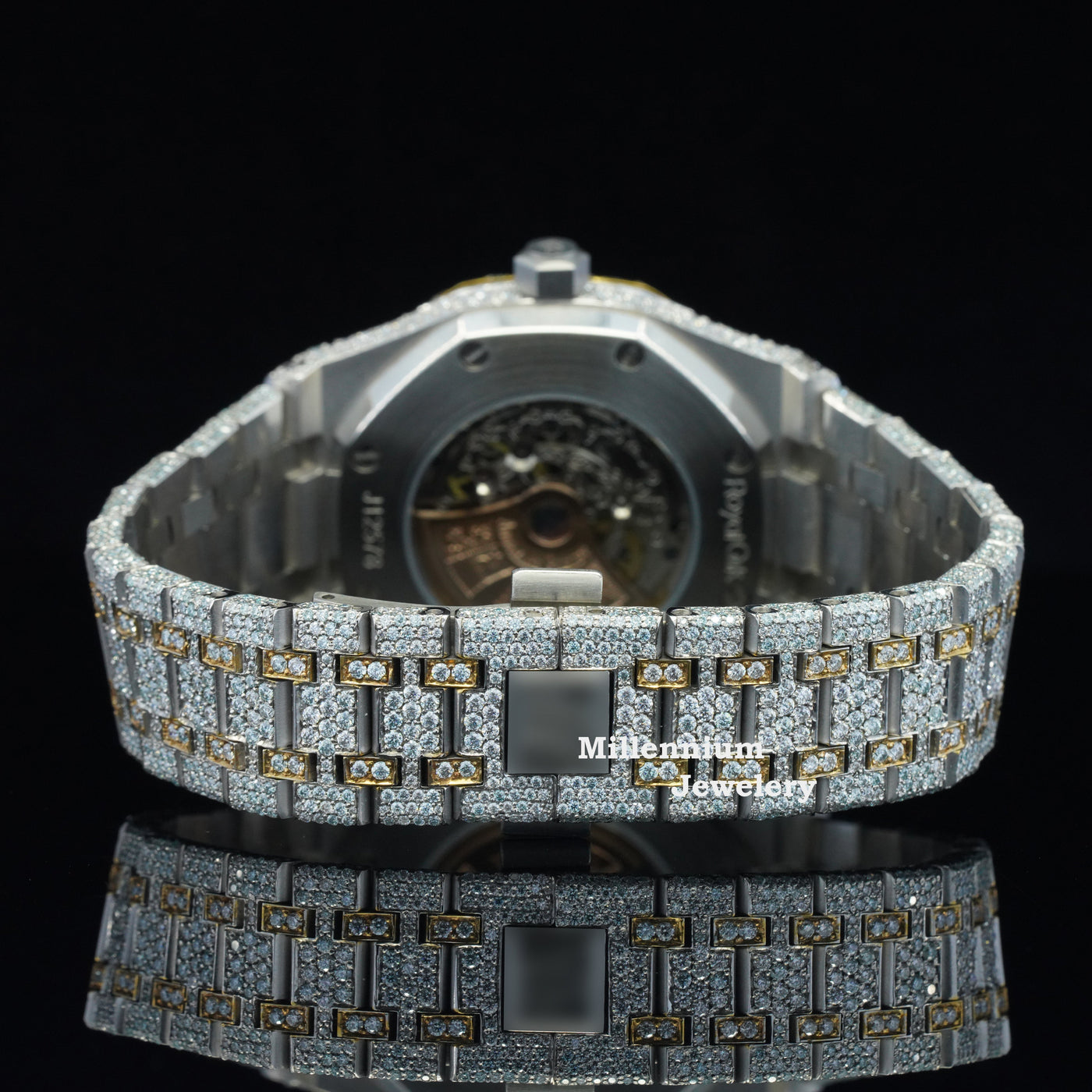 Unique Fully Iced Out Automatic Antique Limited Edition Watch Second