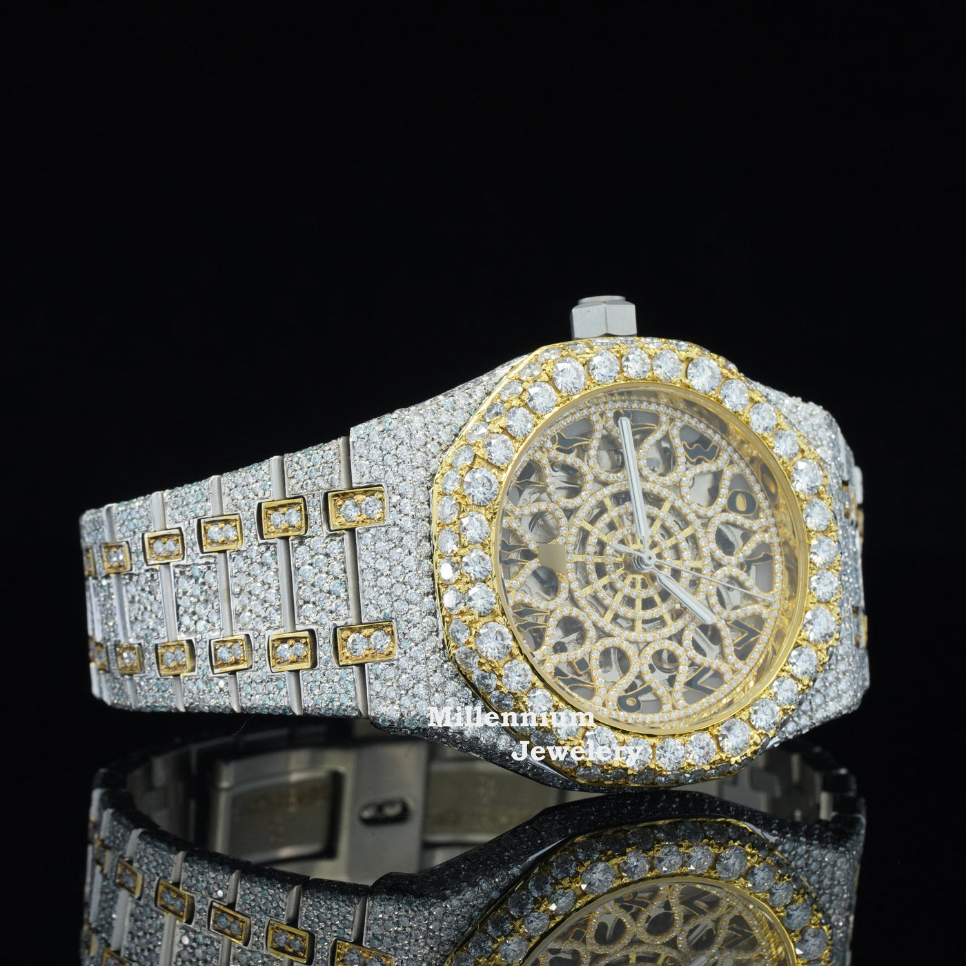 Unique Fully Iced Out Automatic Antique Limited Edition Watch Third