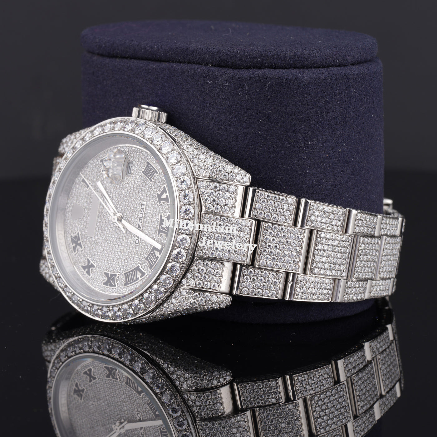 Professional Style Moissanite Diamond Iced Out Automatic Watch Third