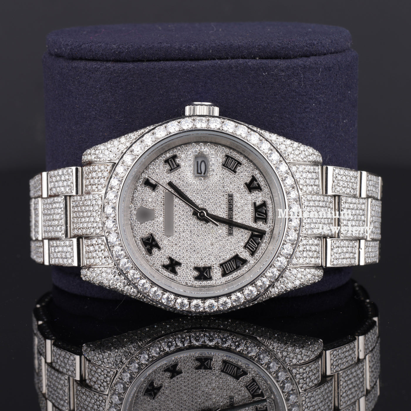 Professional Style Moissanite Diamond Iced Out Automatic Watch Fifth