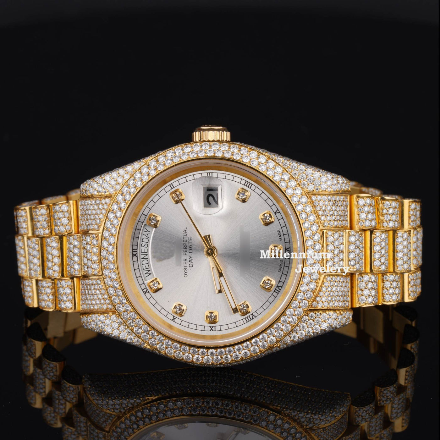 Formal Classic Moissanite Diamond Iced Out Automatic Watch Main