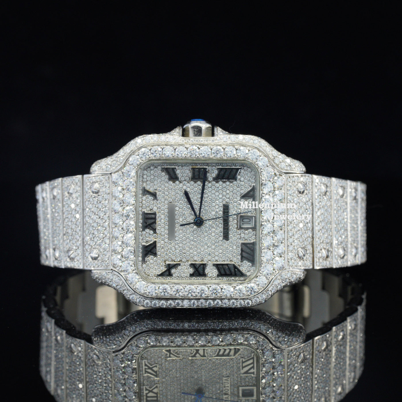 Iced Out And Automatic Business Style Moissanite Diamond Watch First