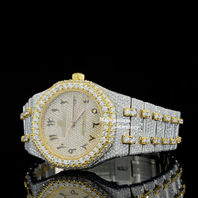 Elegant Look Arabian Style Fully Automatic Moissanite Watch Third