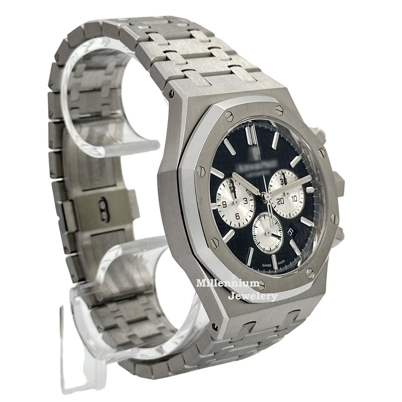 Classic Metalic Silver Color Metal Strap Automatic Watch Second