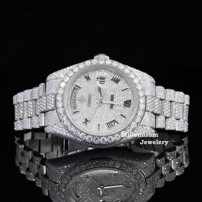 Stylish Full Body Diamond Iced Out Moissanite Watch Luxurious For Men Sixth