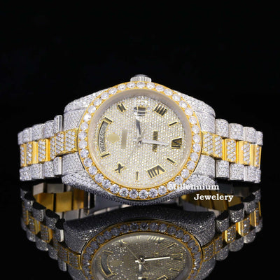 Stylish Full Body Diamond Iced Out Moissanite Watch Luxurious For Men Seven