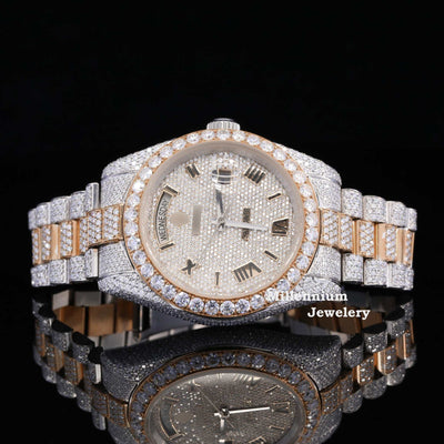 Stylish Full Body Diamond Iced Out Moissanite Watch Luxurious For Men First