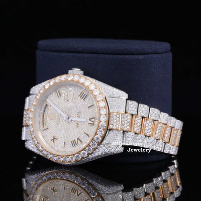 Stylish Full Body Diamond Iced Out Moissanite Watch Luxurious For Men Third