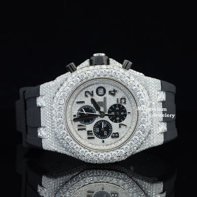 Luxury Moissanite Iced Out Chronograph Automatic Watch First