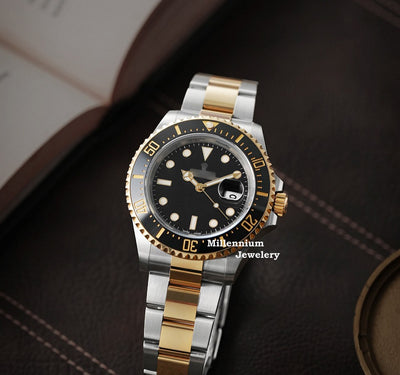 Black Dial Automatic Sophisticatedly Rotatable Bezel Watch Fourth