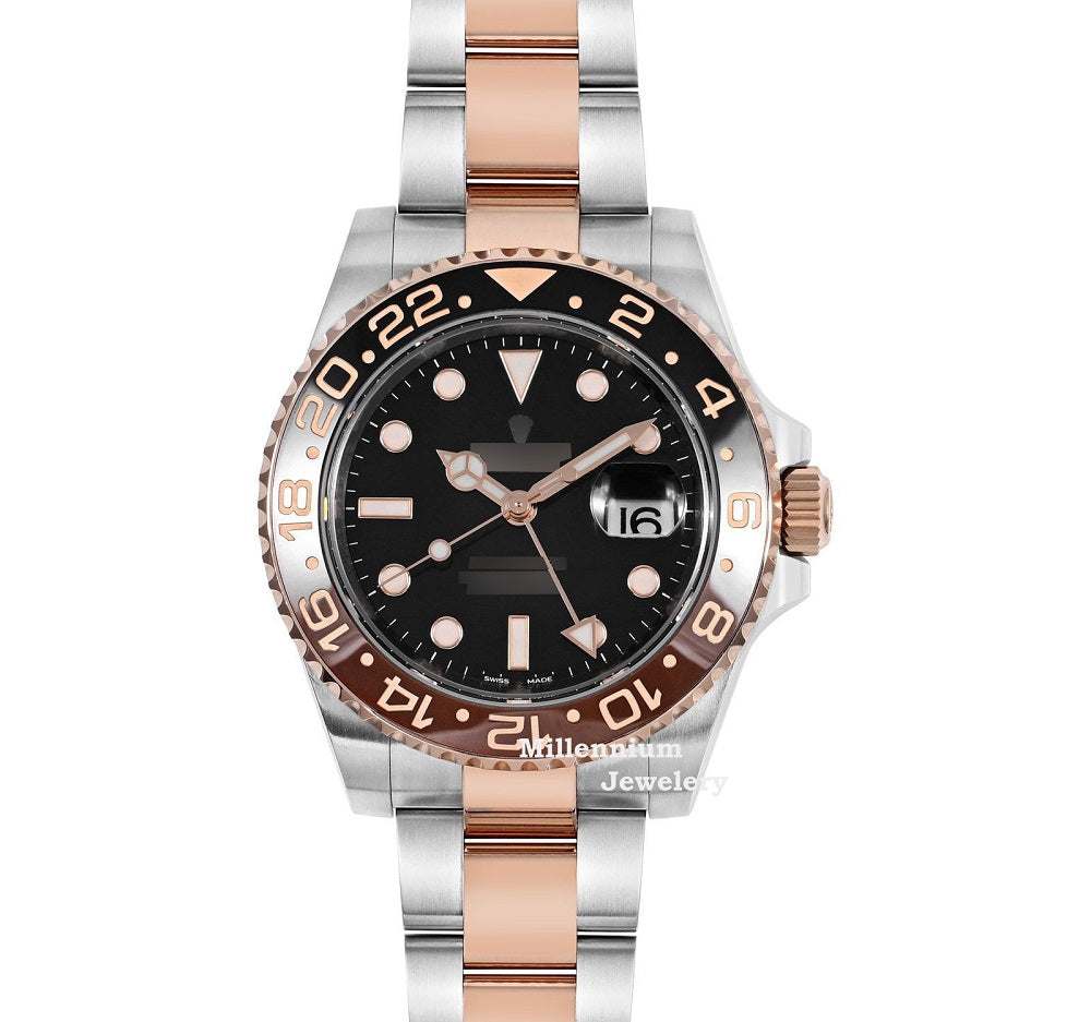 Extraordinary Classic Silver And Rose Japan Plain Automatic Watch Second