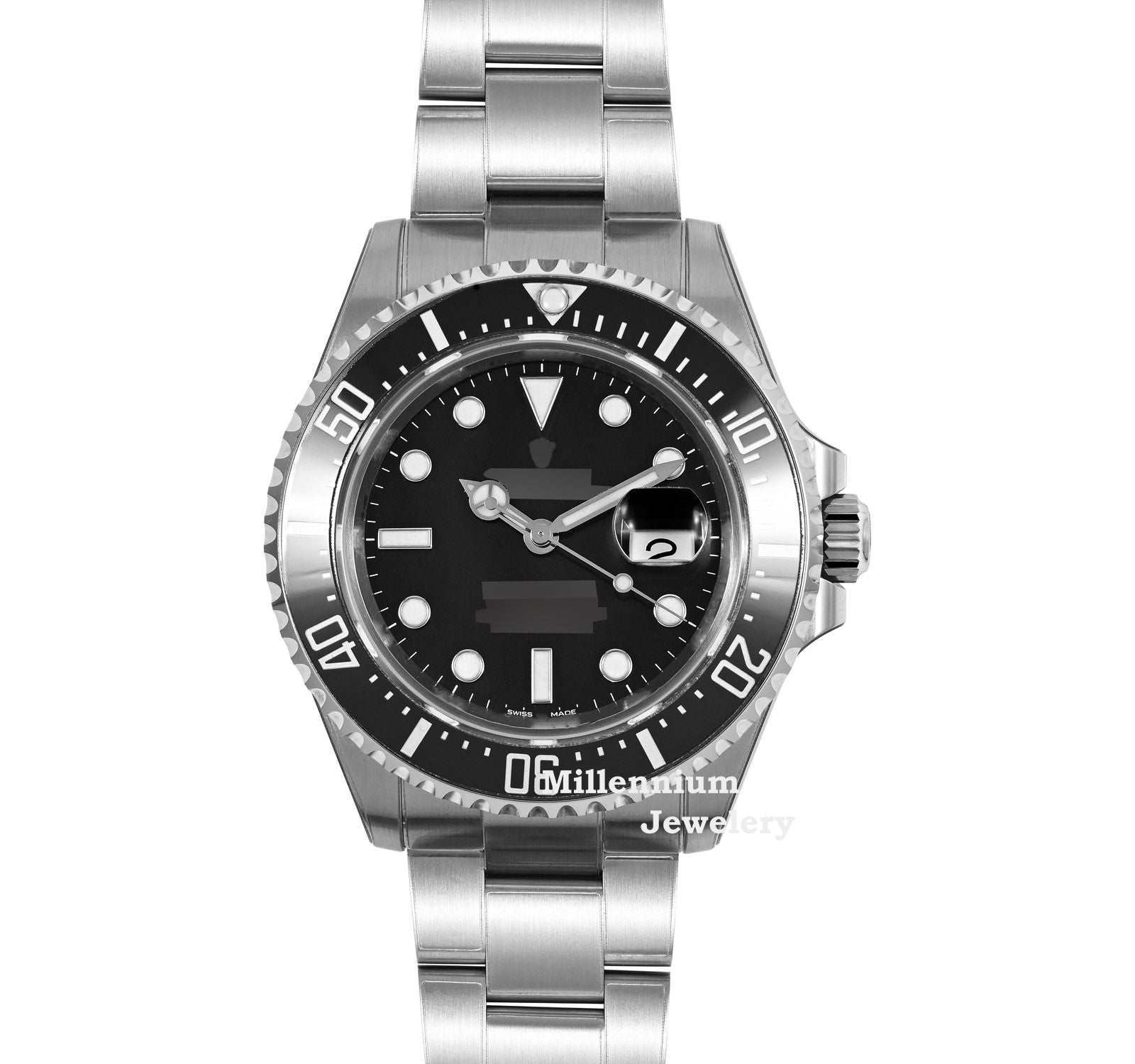 Perfectly Plain Classic Black And Silver Color Watch Japan Automatic Second