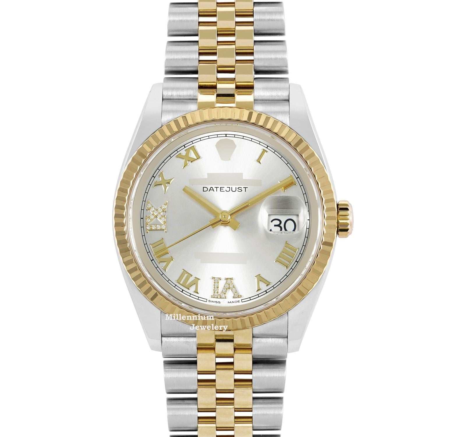 Yellow and White Plain Watch With Japan Automatic Movement Watch Second