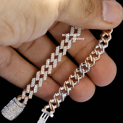 Round Shape Moissanite Diamond Hip Hop Bracelets Second