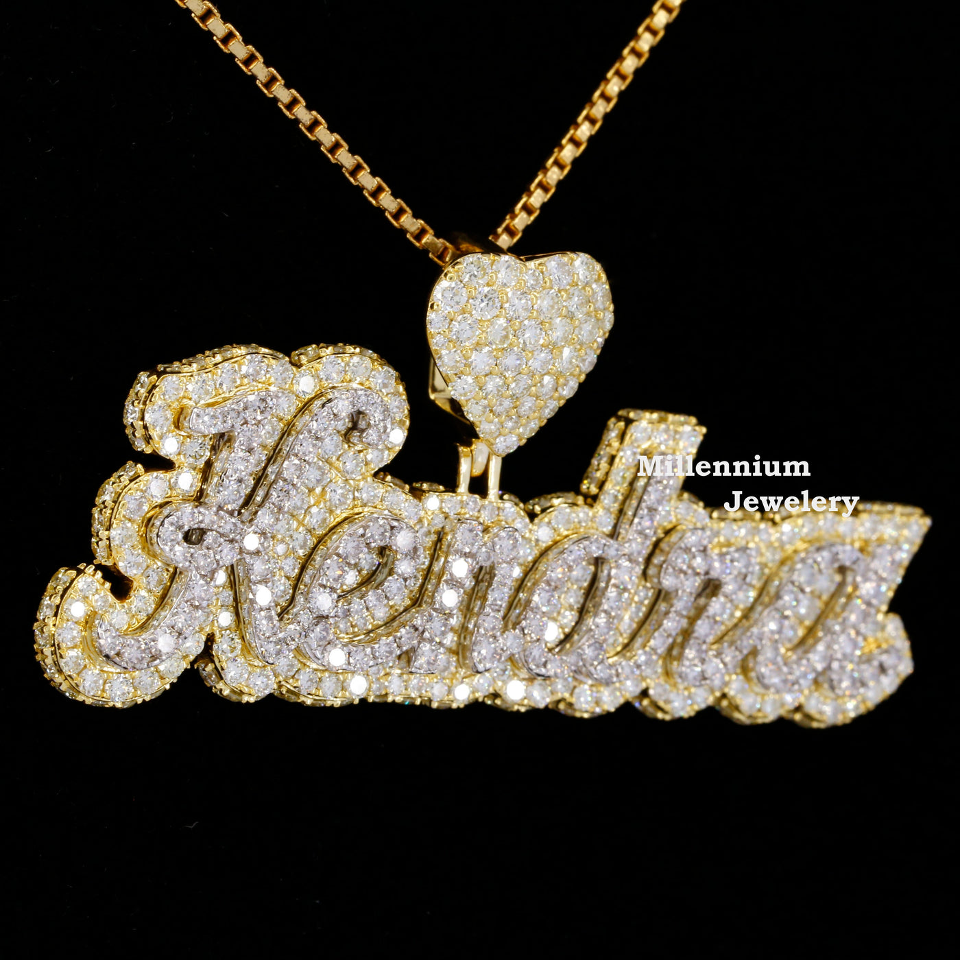 Custom Kendra Name Moissanite Diamond Totally Stylish Hip Hop Pendant Forth