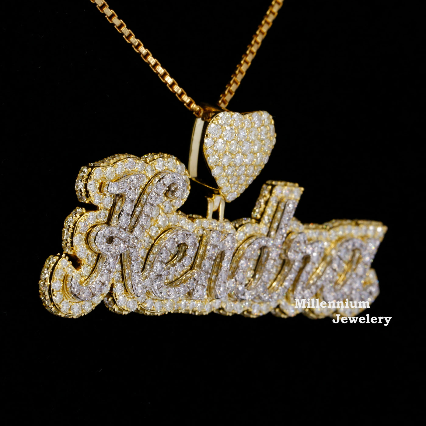 Custom Kendra Name Moissanite Diamond Totally Stylish Hip Hop Pendant FIrst